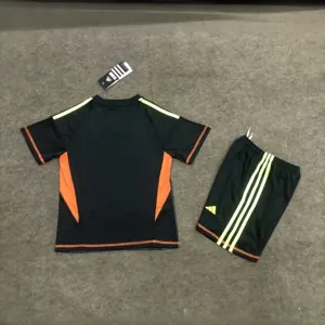 2024 Mexico Goalkeeper Kid Kits Black Children Sets Football AAAAJersey Yupoo 1
