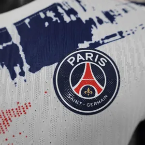 24-25 PSG Away Kit White Player Version Shirt Soccer Jerseys For Sale 6
