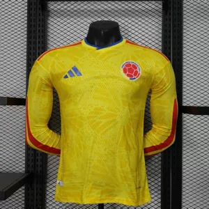 2026 World Cup Colombia Home Kit Player Version Long Sleeve Shirt Football AAAAJersey Yupoo