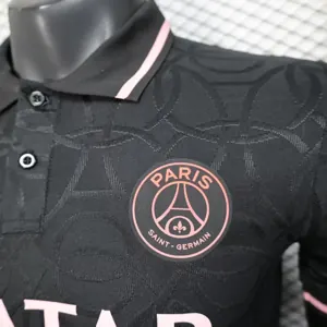 25-26 PSG Academy Pro Pre-Match Black Polo Player Version Shirt AAAAJersey Supplier Yupoo 5