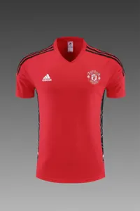22-23 Manchester United Training Suit Short Sleeve Kit Red 1