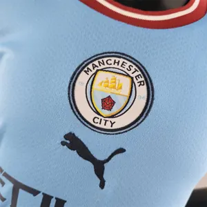 22-23 Manchester City home kids kit 1