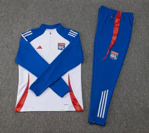 24-25 Lyon Long Sleeve Training Suit Football Shirts 2