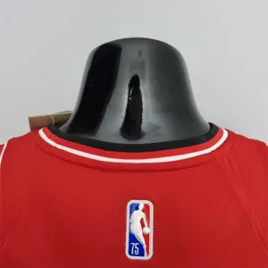 75th Anniversary 2022 Season Chicago Bulls BALL #2 City Edition Red NBA Jersey 1