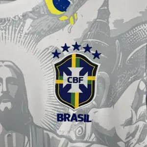 2025 Brazil Christ The Redeemer White Special Edition Shirt Soccer Uniform AAAAJersey Wholesale 2