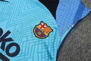 22-23 Barcelona vest training suit kit blue 3