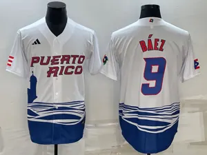 White Puerto Rico 2023 World Cup Baseball Jerseys 49