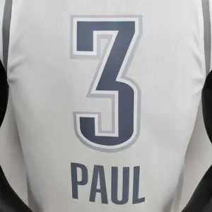75th Anniversary 2202 Season Oklahoma City Thunder PAUL#3 City Edition White NBA Jersey 9