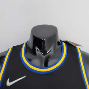 2022 75th Anniversary Golden State Warriors Curry #30 Mexico Edition Black NBA Jersey 6