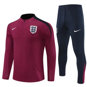 2024 England Player Long Sleeve Training Suit Football Shirts