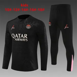 24-25 PSG Kids Long Sleeve Training Suit Football Shirts