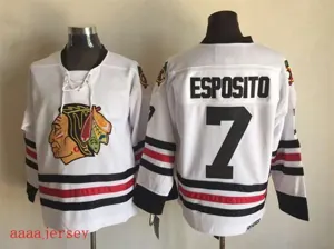 Chicago Blackhawks retro ice hockey jersey M-3XL 芝加哥黑鹰队复古冰球服 5