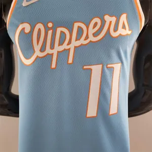 2022 WALL#11 Los Angeles Clippers City Edition NBA Jersey Blue 4