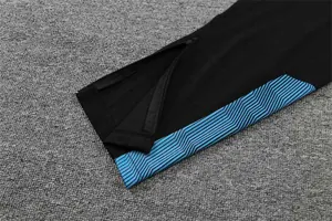Polo Marseille black with grey-stripe 4