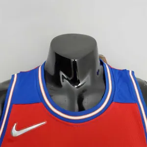 2022 Season Kuzma #33 Talent City Edition Blue Red NBA Jersey 3
