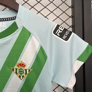 25-26 Real Betis Home Kid Kits Youth Apparels Football AAAAJersey Supply Yupoo 5