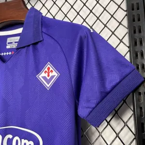 24-25 Fiorentina Home Kid Kits Youth Apparels Football AAAAJersey Yupoo 2