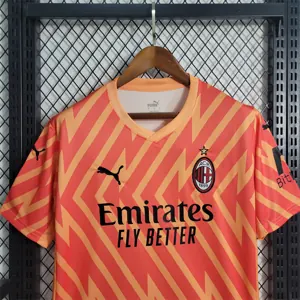 23-24 AC Milan Goalkeeper Orange Size S-XXL Soccer Jersey 6
