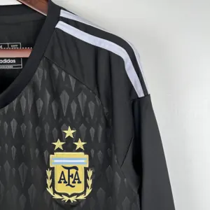 2023 Long Sleeve Goalkeeper Argentina Black S-XXL 4