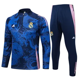24-25 Real Madrid Long Sleeve Training Suit Football Shirts