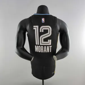MORANT#12 Memphis Grizzlies Honor Edition Black NBA Jersey 2