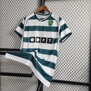 01-03 Sporting Lisbon Home Retro Commemorative Edition Shirt Football Jerseys Yupoo 4