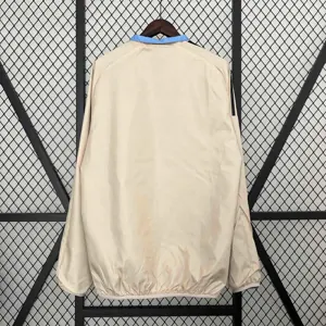 2024 Real Madrid Blue&Beige Trench Coat Reversible Windbreaker Jacket Soccer AAAAJersey Yupoo 6