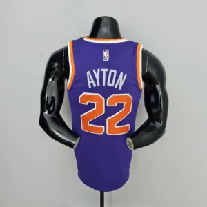 75th Anniversary Ayton #22 Phoenix Suns Purple NBA Jersey 6