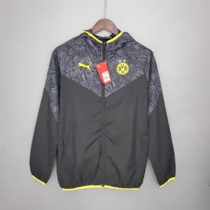 21-22 Dortmund Black Grey Windbreaker