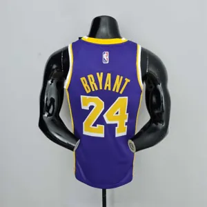 75th Anniversary BRYANT#24 Los Angeles Lakers Jordan Purple NBA Jersey 6