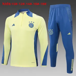 24-25 Ajax Kids Long Sleeve Training Suit Football Shirts