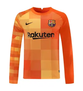 21-22 Barcelona orange goalkeeper long sleeve 1