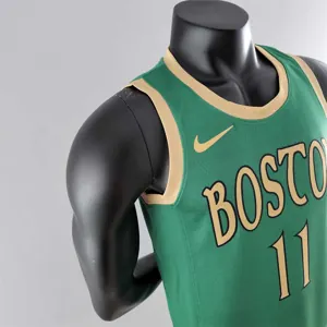 2020 IRVING #11 Boston Celtics City Edition Green NBA Jersey 3