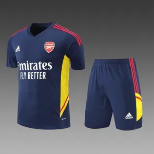 22-23 Arsenal Training Suit Short Sleeve Kit Royal Blue 5