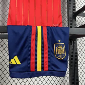 2026 World Cup Spain Home Kid Kits Children Sets Football AAAAJersey Yupoo 4