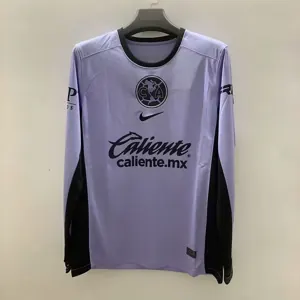 23-24 Club de Futbol America Third Kit Long Sleeve Purple Cheap Jersey Yupoo