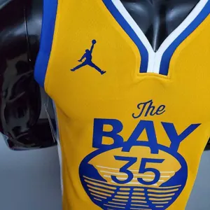 New DURANT#35 Golden State Warriors yellow 4