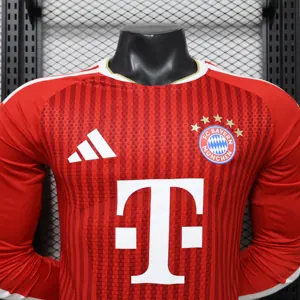 26-27 Bayern Munich Home Mens Kit Player Version Soccer Long Sleeve T-Shirt AAAAJersey Supply Yupoo 4
