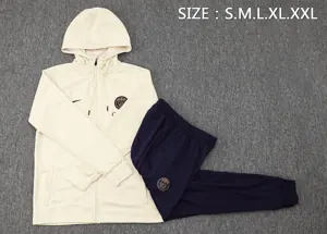 23-24 PSG Baige Hoodie Jacket Suits Jersey Supplier Yupoo 1