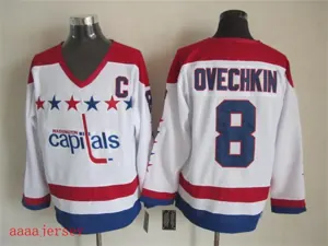 Washington Capitals retro ice hockey jersey M-3XL 华盛顿首都队复古冰球服