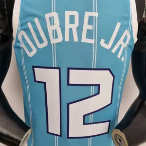 75th Anniversary Oubre jr.#12 Charlotte Hornets Blue NBA Jersey 5