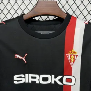 25-26 Sporting de Gijón Away Kids Kit Soccer T-Shirt AAAAJersey Supply Yupoo 1