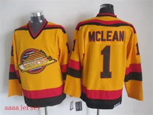 Vancouver Canucks retro ice hockey jersey M-3XL 温哥华加人队复古冰球服 1