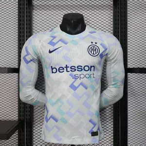 25-26 Inter Milan Away Player Version Long Sleeves Kit Soccer AAAAJersey Yupoo