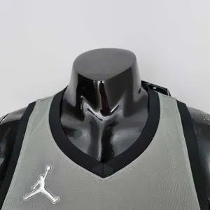 75th Anniversary Curry #30 Brooklyn Nets City Edition Gray NBA Jersey 6