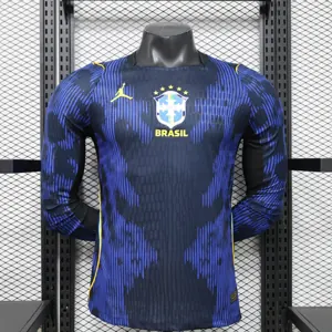 2026 World Cup FIFA Brazil Mens Away Kit Player Version Football Long Shirt AAAAJersey Supply Yupoo9