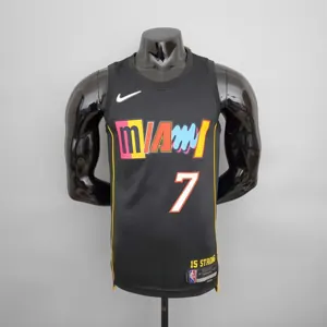 2022 season Lowry #7 Heat City Edition Black