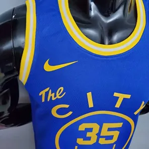 Tram version DURANT#35 Golden State Warriors blue 2
