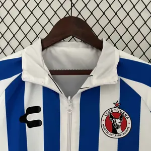 23-24 Tijuana Reversible Windbreaker White&Blue Double-Sides Xolos Jacket Soccer Jerseys For Sa 4