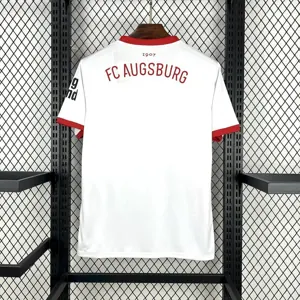 25-26 Augsburg Home Shirt Football Uniforms AAAAJersey Supply Yupoo 2